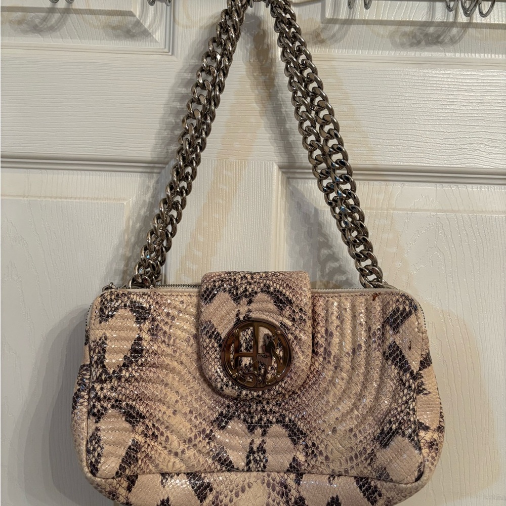 HENRI BENDEL Snakeskin Patterned Shoulder Bag